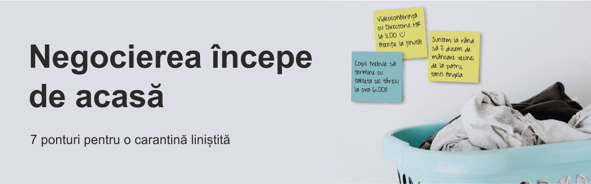 Negocierea începe de acasă